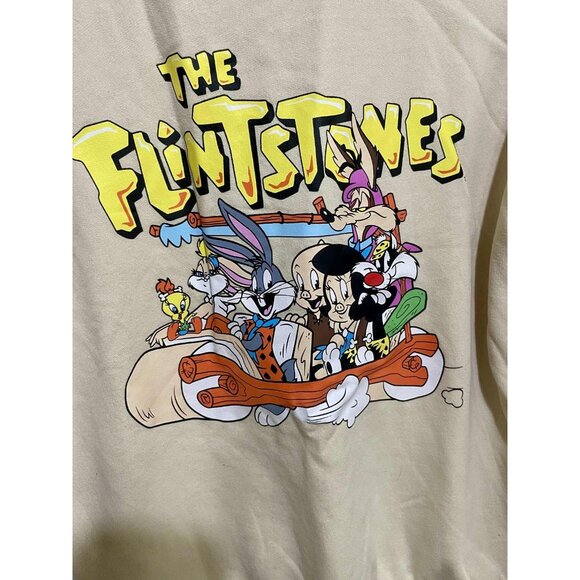 Sweatshirt Looney Tunes in Flinstones Vehicle from Warner Brothers SZ Small. - Picture 5 of 8